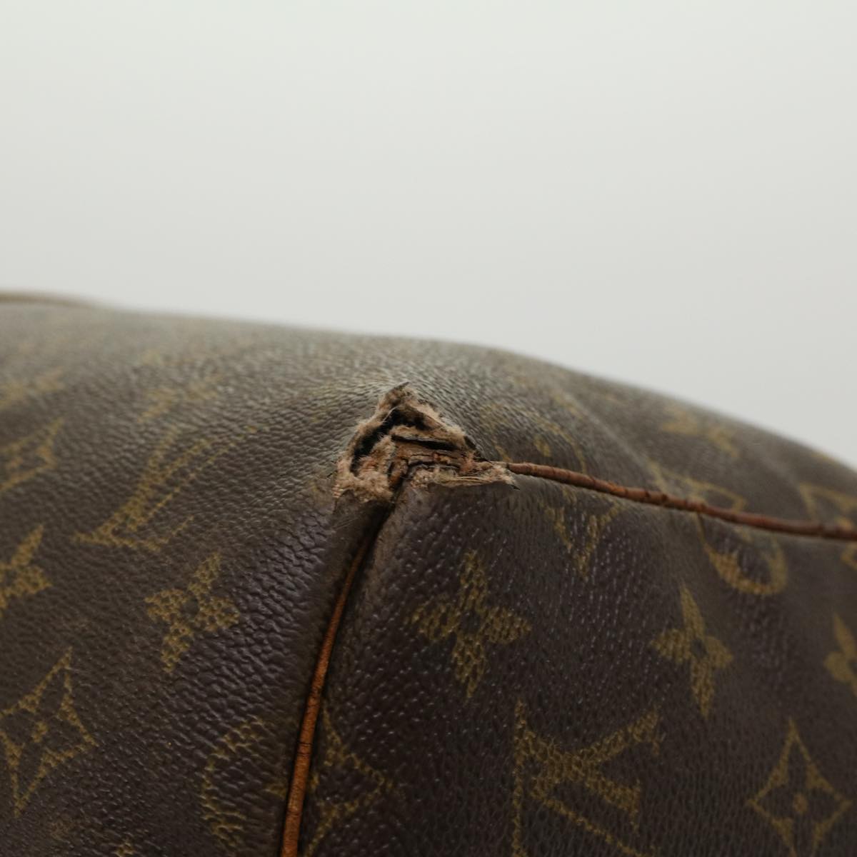 LOUIS VUITTON Monogram Keepall 55 Boston Bag M41424 LV 46831