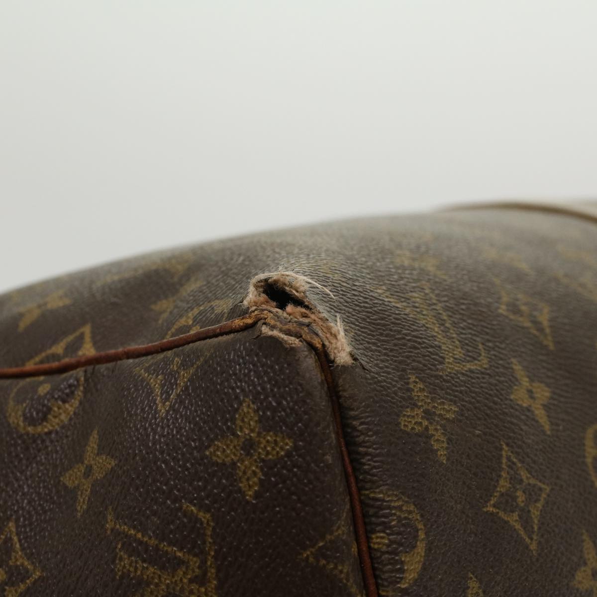 LOUIS VUITTON Monogram Keepall 55 Boston Bag M41424 LV 46831