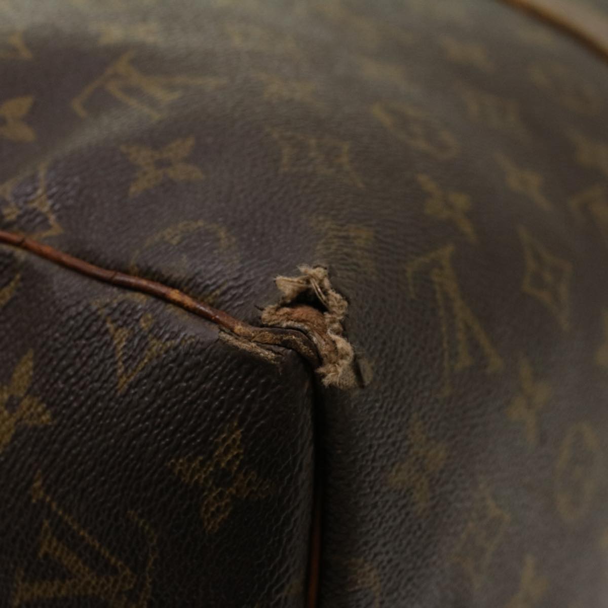 LOUIS VUITTON Monogram Keepall 55 Boston Bag M41424 LV 46831
