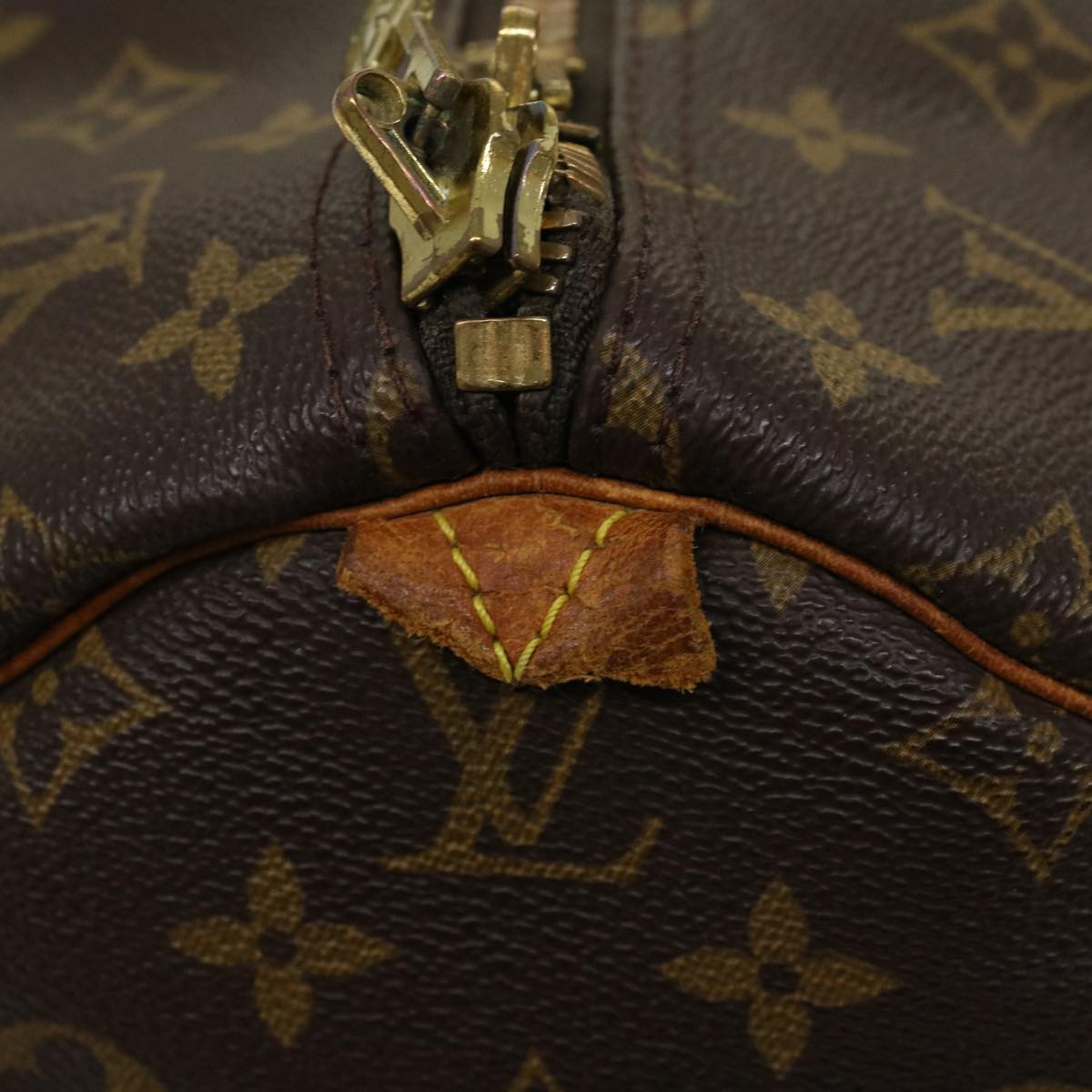 LOUIS VUITTON Monogram Keepall 55 Boston Bag M41424 LV 46831