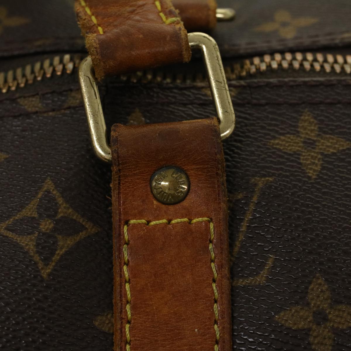 LOUIS VUITTON Monogram Keepall 55 Boston Bag M41424 LV 46831