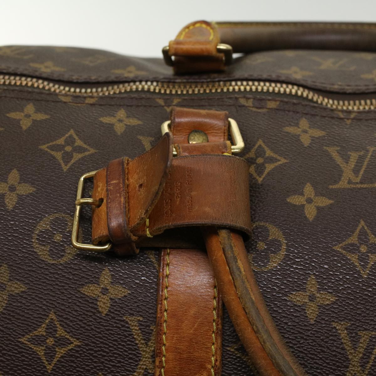 LOUIS VUITTON Monogram Keepall 55 Boston Bag M41424 LV 46831