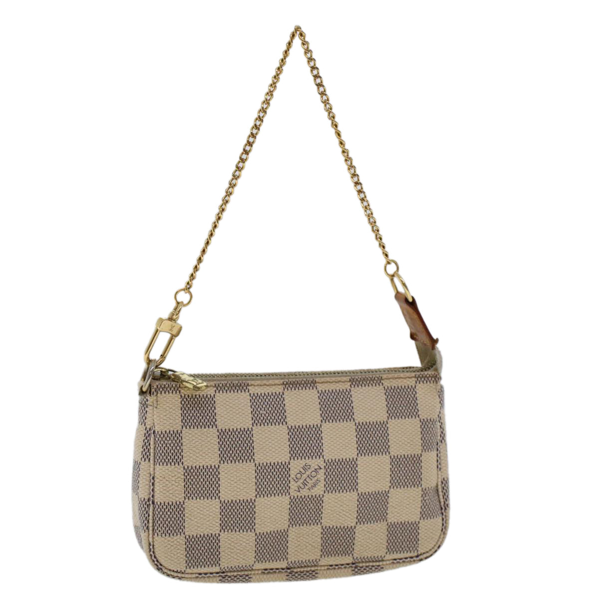 LOUIS VUITTON Damier Azur Mini Pochette Accessoires Pouch N58010 LV 46840