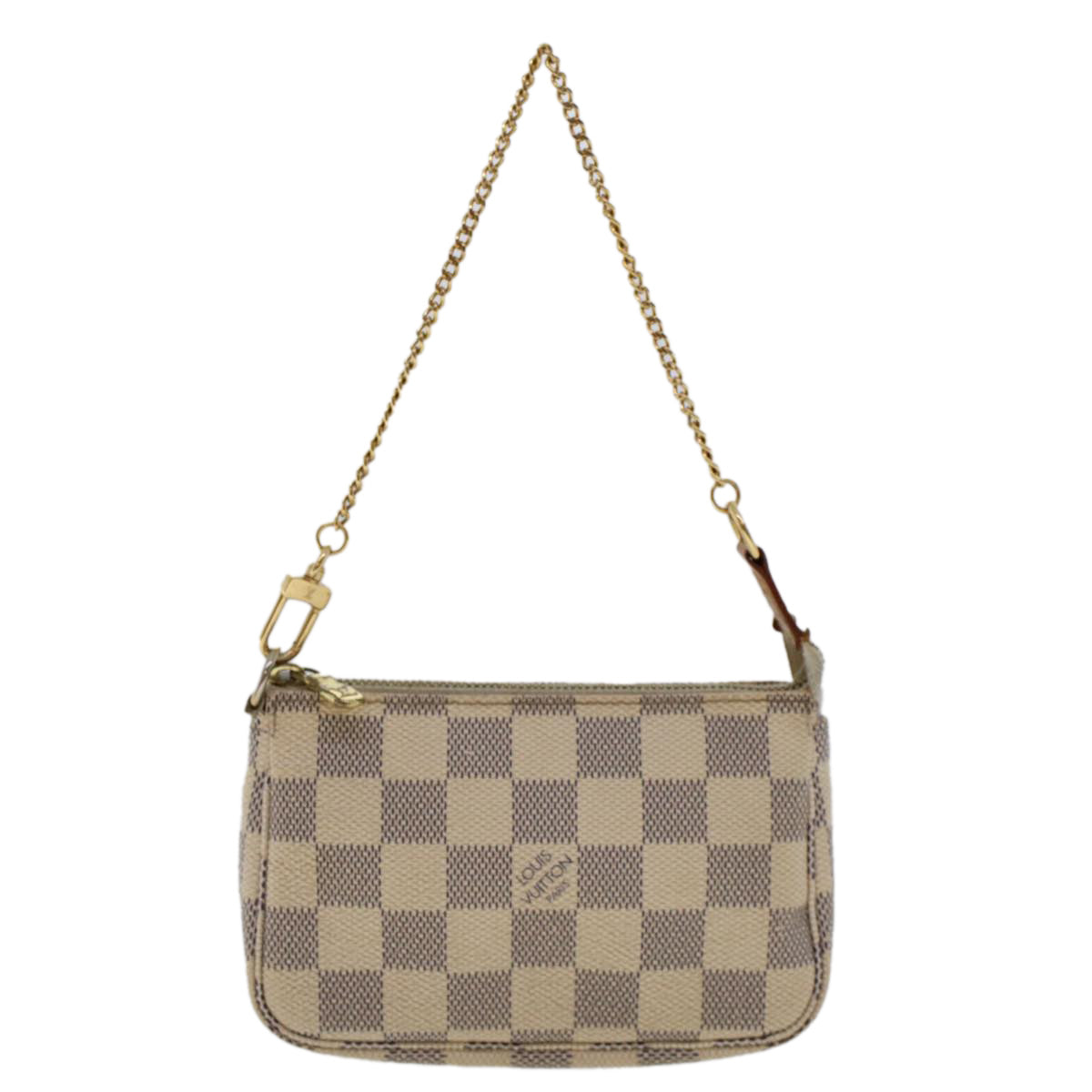 LOUIS VUITTON Damier Azur Mini Pochette Accessoires Pouch N58010 LV 46840