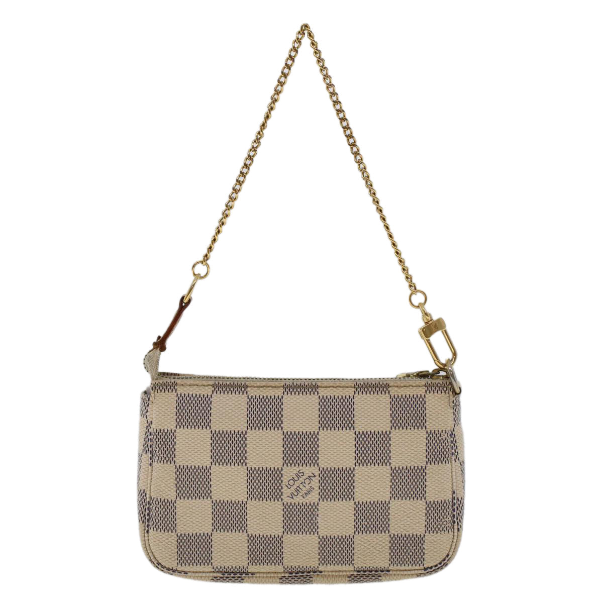 LOUIS VUITTON Damier Azur Mini Pochette Accessoires Pouch N58010 LV 46840