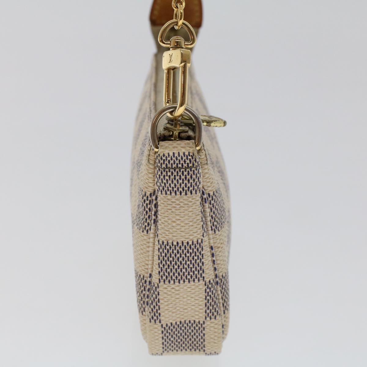 LOUIS VUITTON Damier Azur Mini Pochette Accessoires Pouch N58010 LV 46840