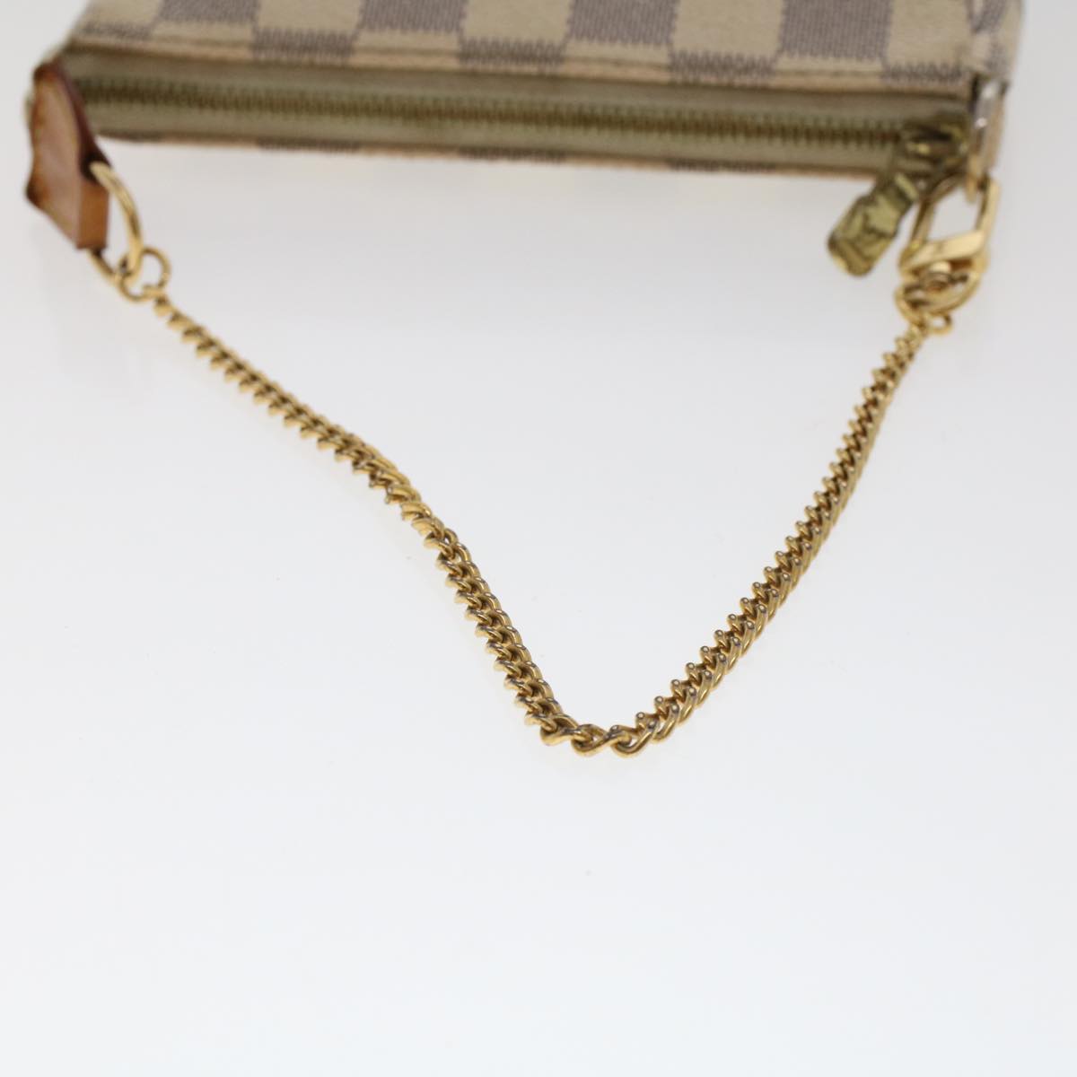 LOUIS VUITTON Damier Azur Mini Pochette Accessoires Pouch N58010 LV 46840