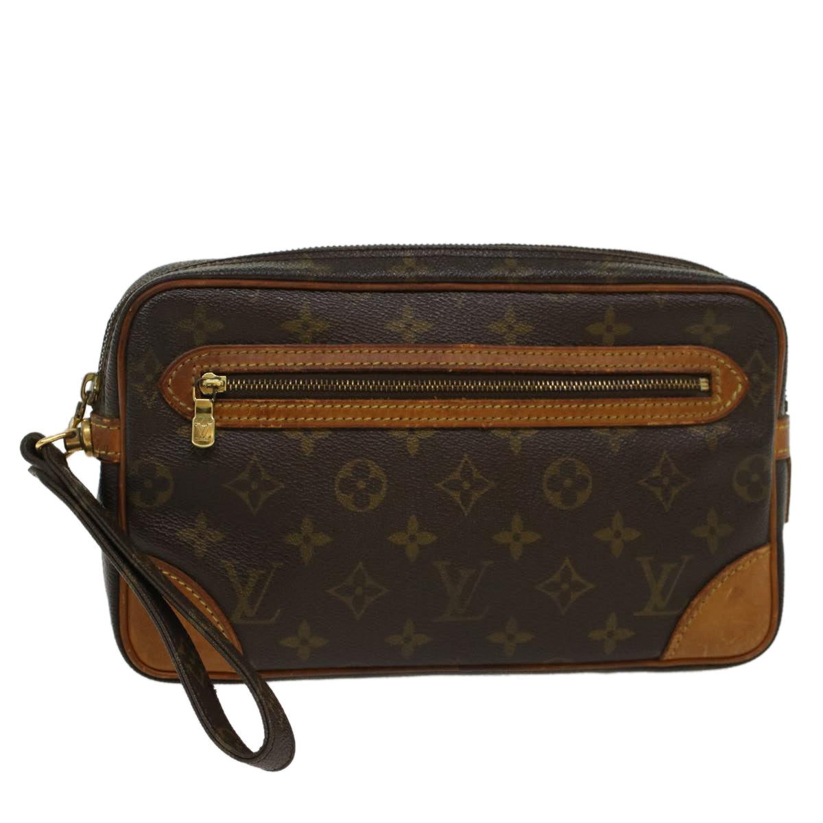 LOUIS VUITTON Monogram Marly Dragonne GM Clutch Bag M51825 LV 46842