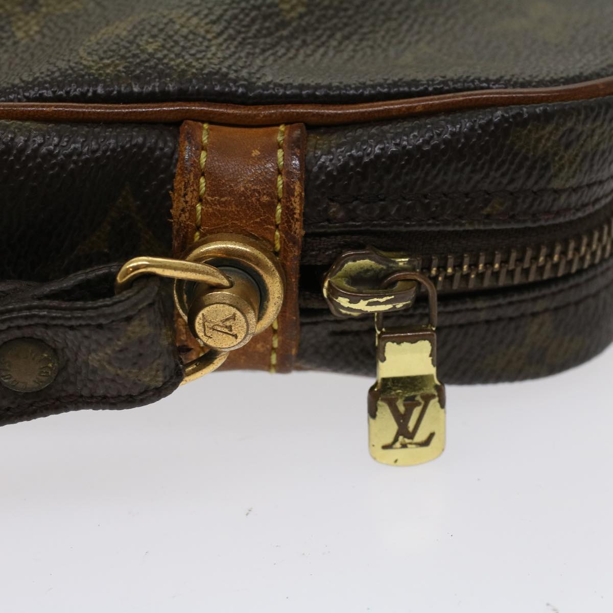 LOUIS VUITTON Monogram Marly Dragonne GM Clutch Bag M51825 LV 46842
