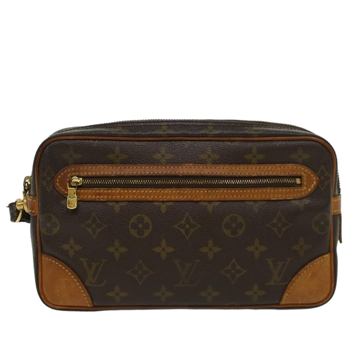 LOUIS VUITTON Monogram Marly Dragonne GM Clutch Bag M51825 LV 46842