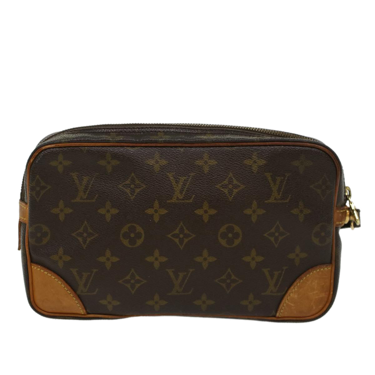 LOUIS VUITTON Monogram Marly Dragonne GM Clutch Bag M51825 LV 46842