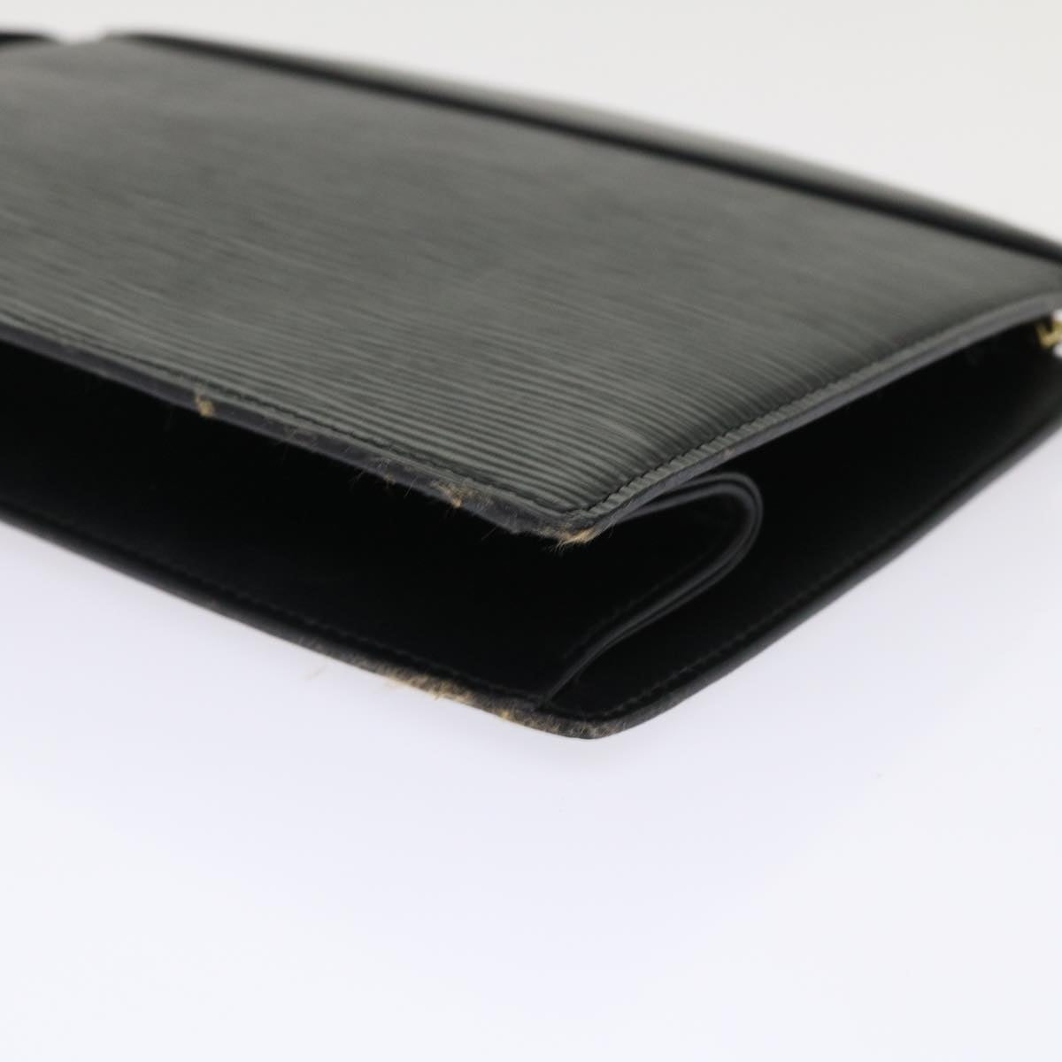 LOUIS VUITTON Epi Trousse Crete Clutch Bag Black M48402 LV 46845