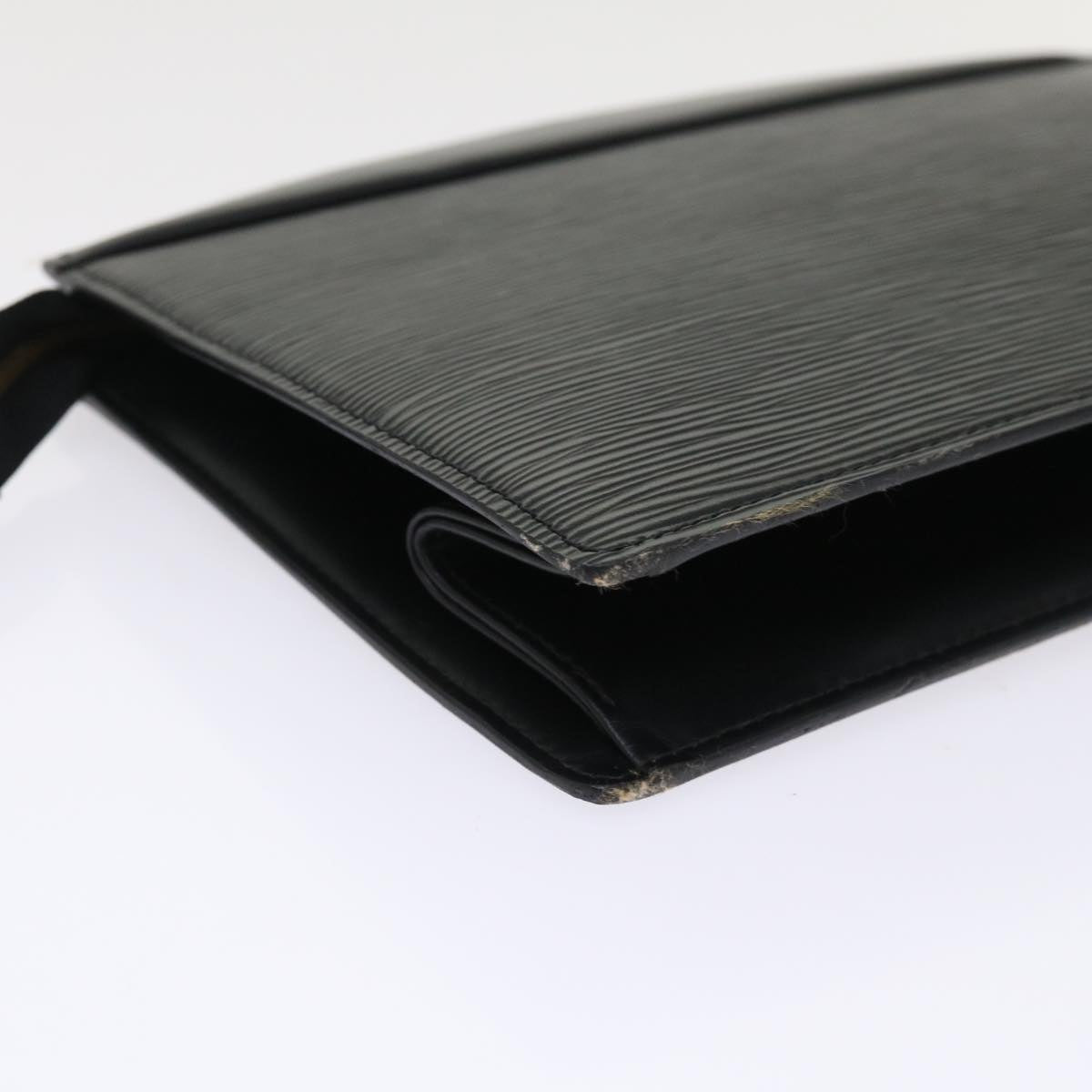 LOUIS VUITTON Epi Trousse Crete Clutch Bag Black M48402 LV 46845