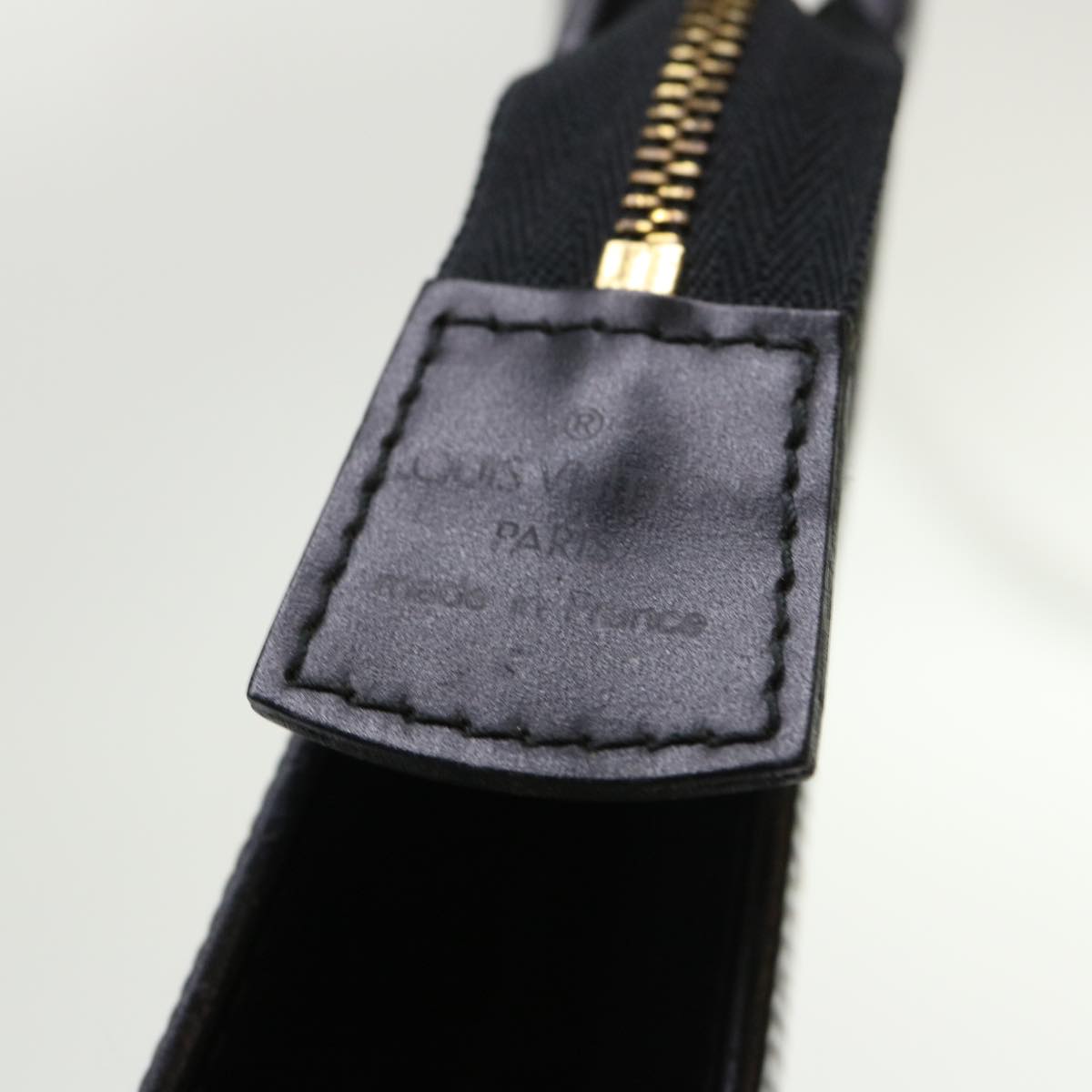 LOUIS VUITTON Epi Trousse Crete Clutch Bag Black M48402 LV 46845