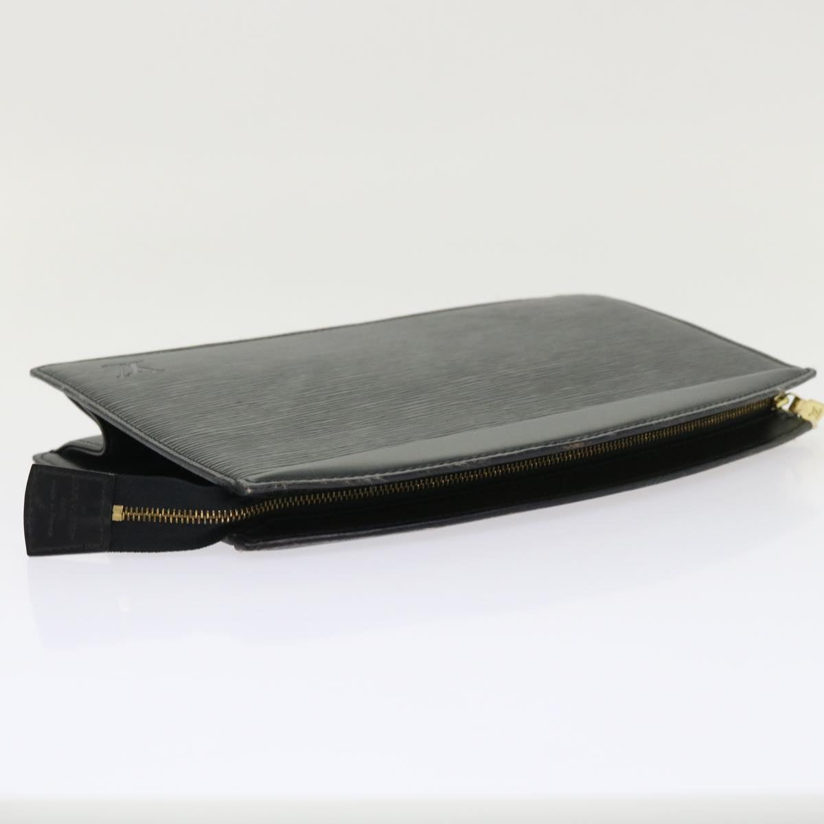 LOUIS VUITTON Epi Trousse Crete Clutch Bag Black M48402 LV 46845