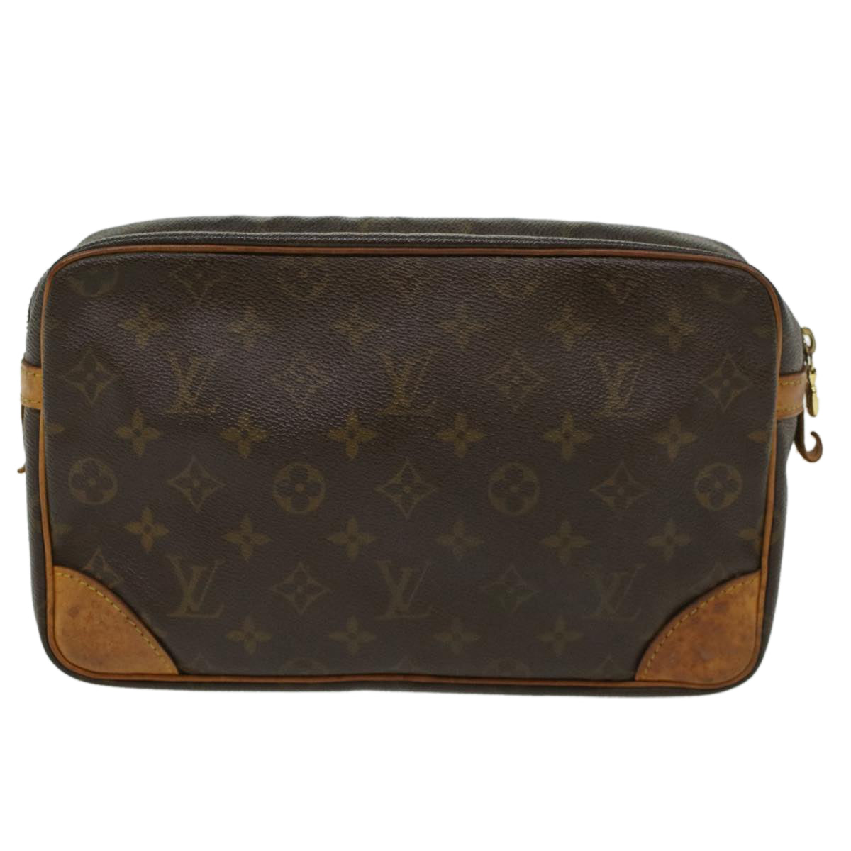 LOUIS VUITTON Monogram Compiegne 28 Clutch Bag M51845 LV 46900