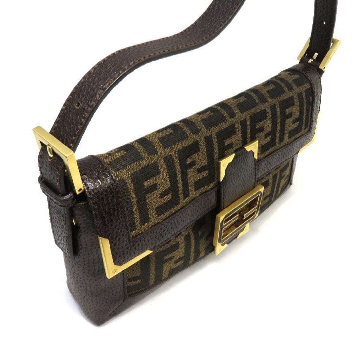 Luxury Fendi Zucca Shoulder Bag - '10s