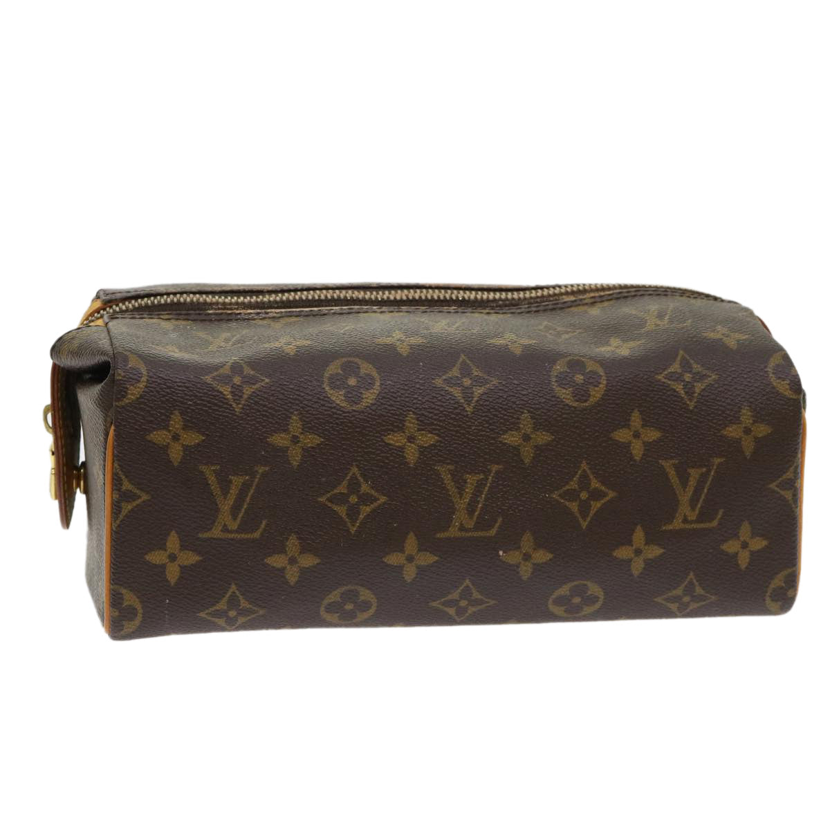 LOUIS VUITTON Monogram Trousse Patte Pression Cosmetic Pouch M47636 46903