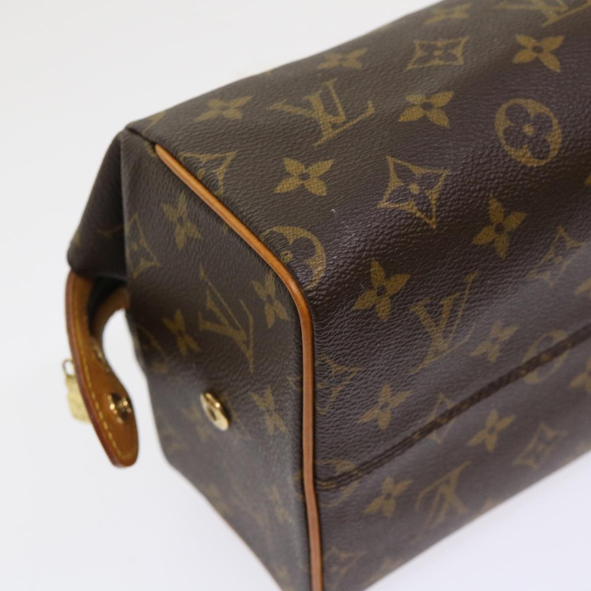 LOUIS VUITTON Monogram Trousse Patte Pression Cosmetic Pouch M47636 46903