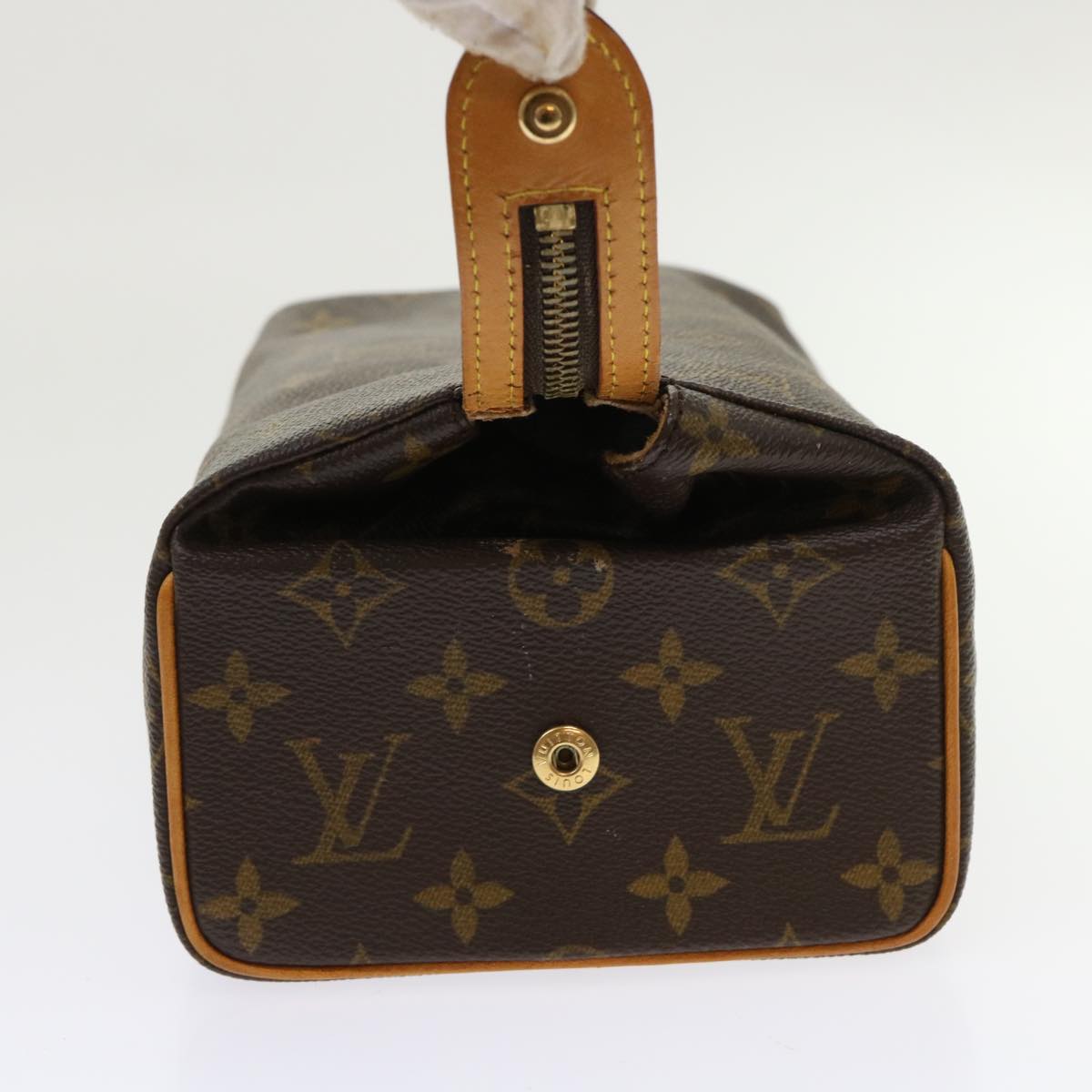LOUIS VUITTON Monogram Trousse Patte Pression Cosmetic Pouch M47636 46903