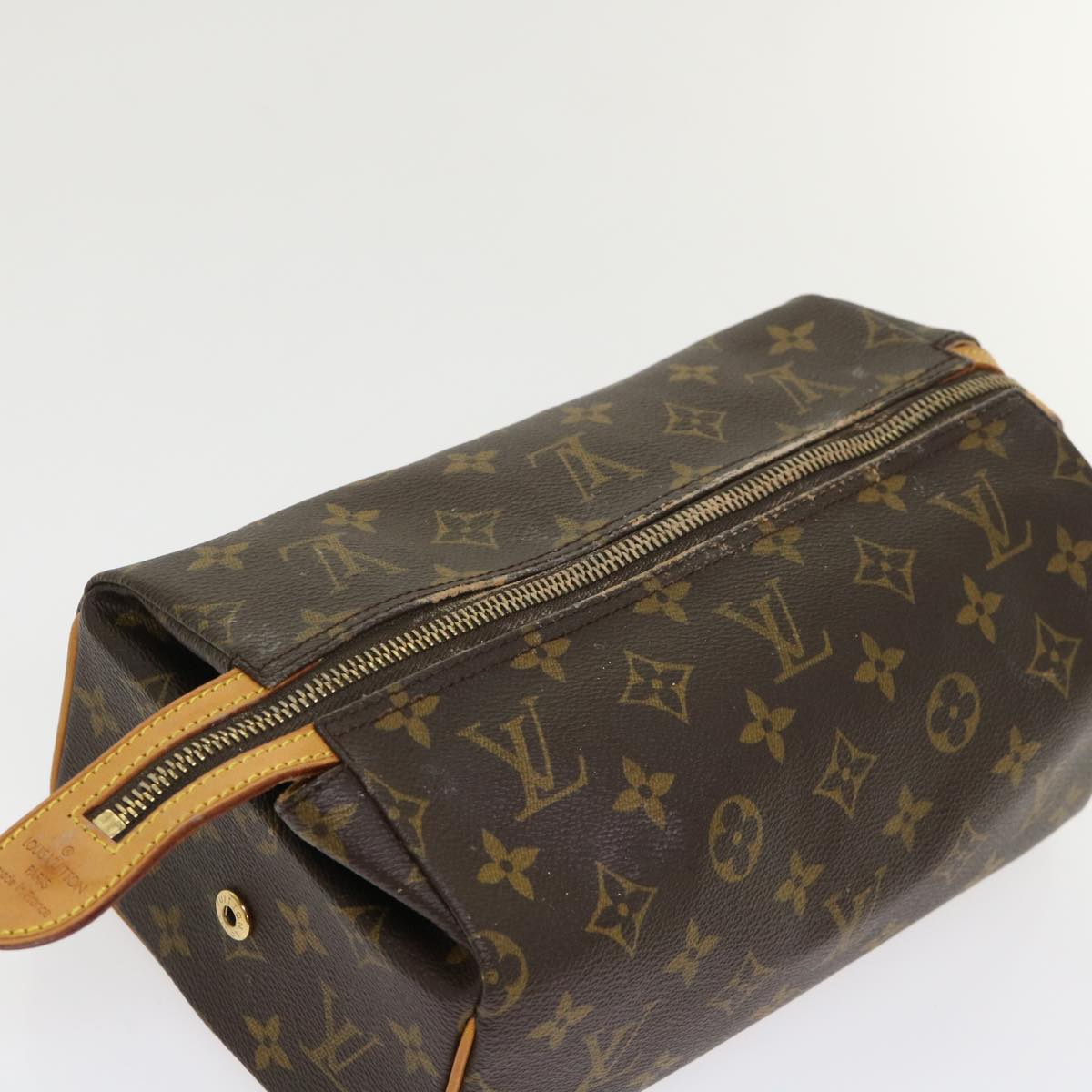 LOUIS VUITTON Monogram Trousse Patte Pression Cosmetic Pouch M47636 46903