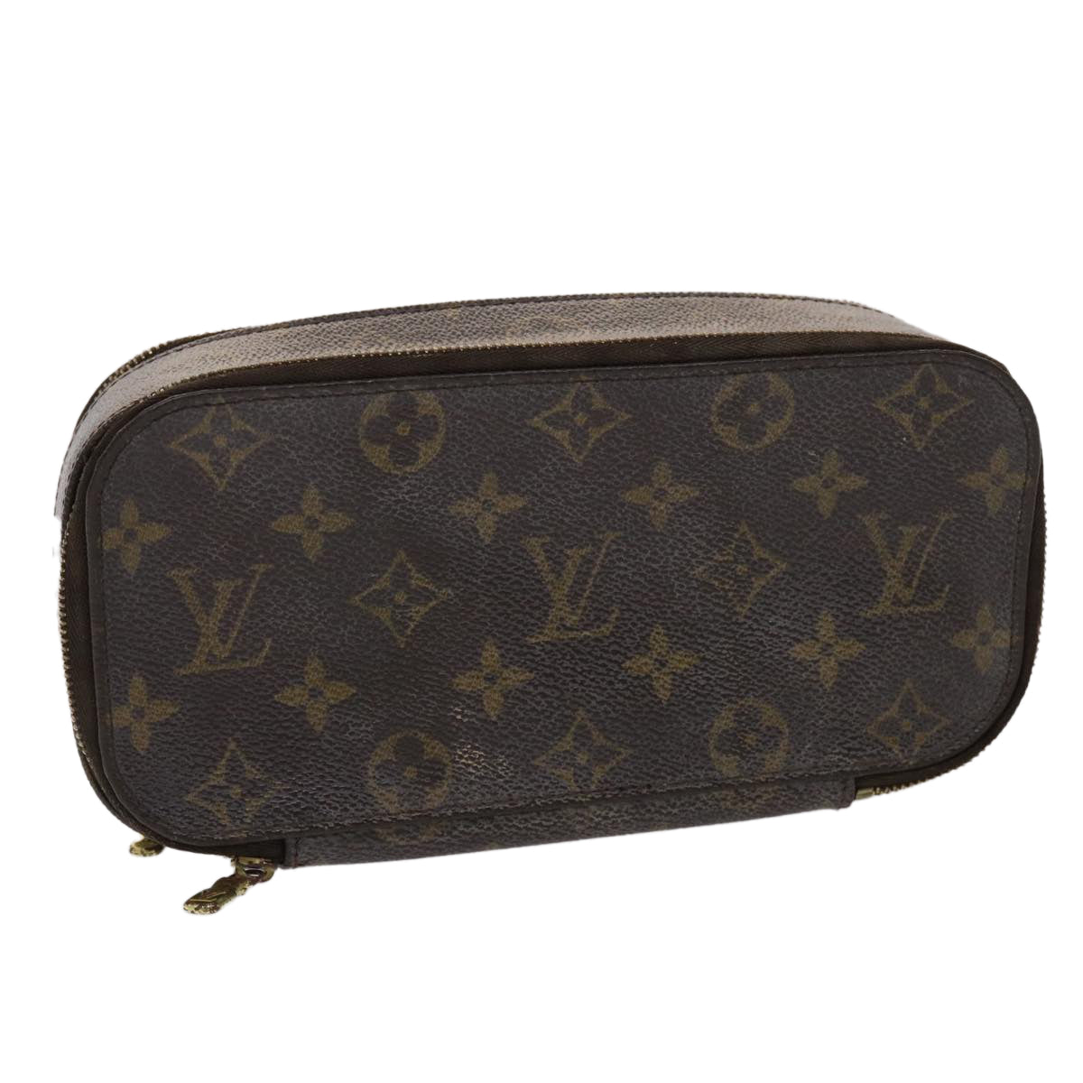LOUIS VUITTON Monogram Trousse Brush GM Cosmetic Pouch M47505 LV 46904