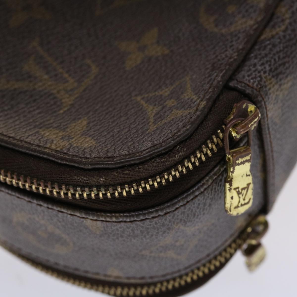 LOUIS VUITTON Monogram Trousse Brush GM Cosmetic Pouch M47505 LV 46904