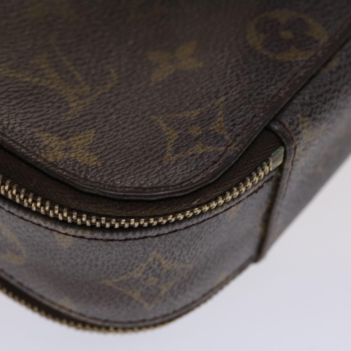 LOUIS VUITTON Monogram Trousse Brush GM Cosmetic Pouch M47505 LV 46904