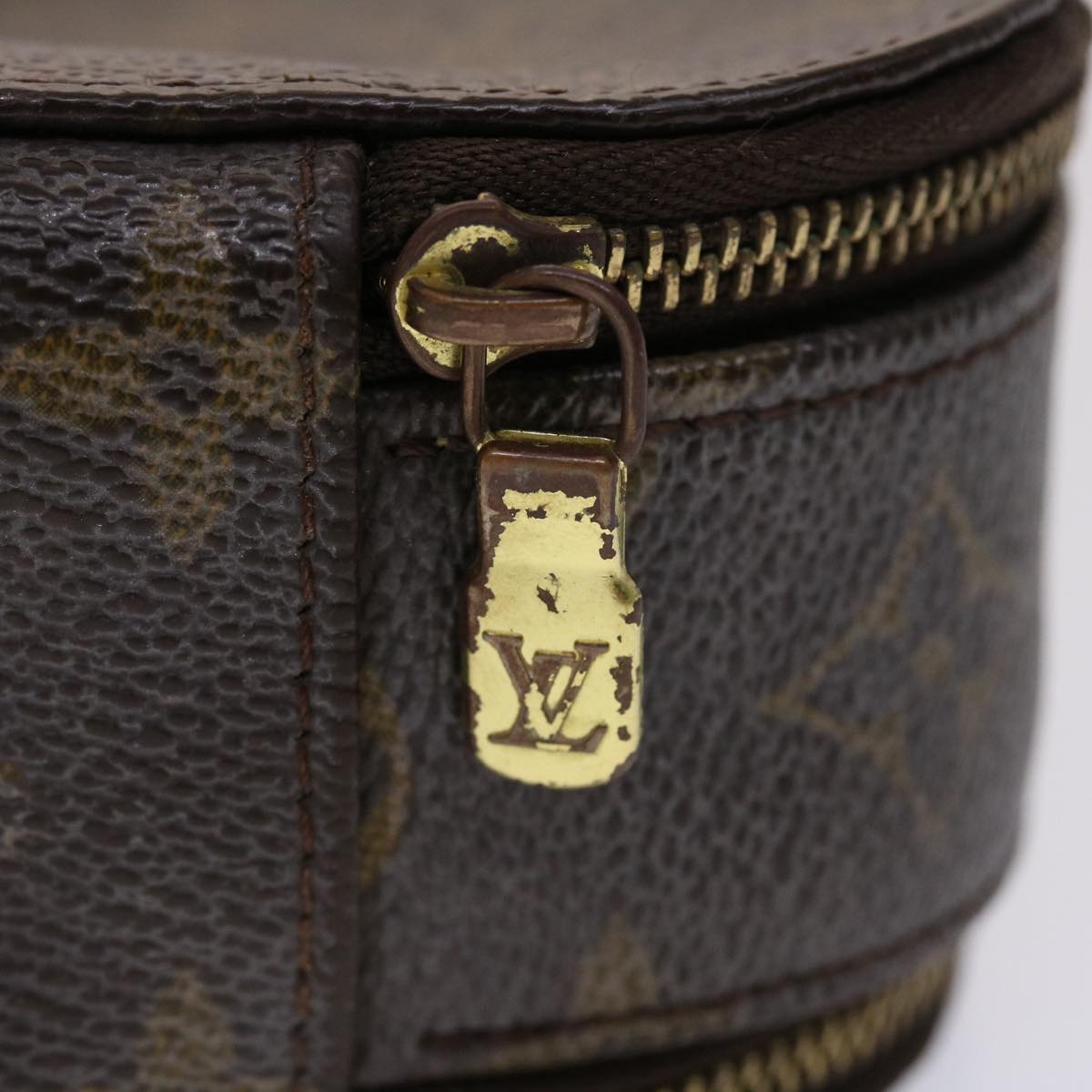 LOUIS VUITTON Monogram Trousse Brush GM Cosmetic Pouch M47505 LV 46904