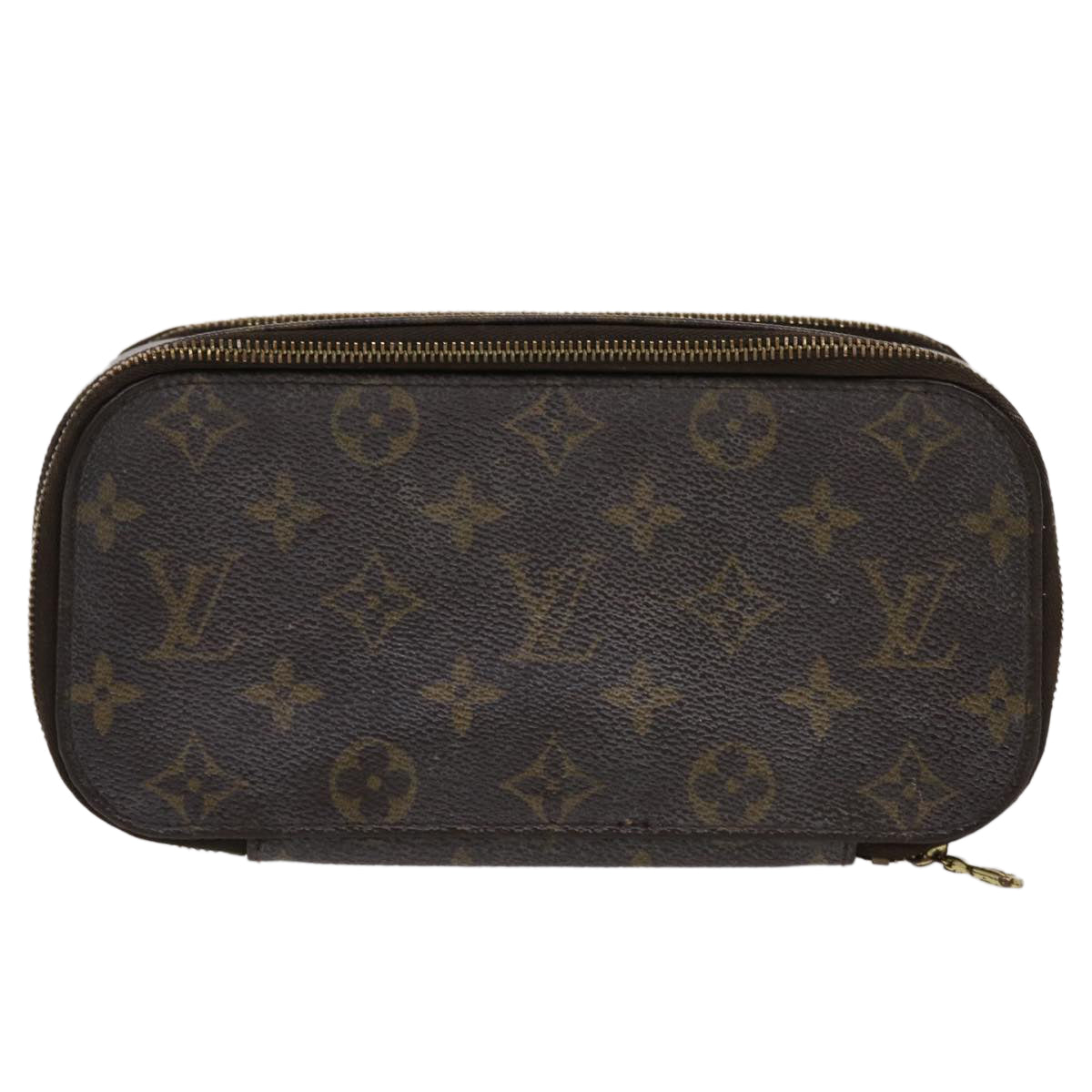 LOUIS VUITTON Monogram Trousse Brush GM Cosmetic Pouch M47505 LV 46904