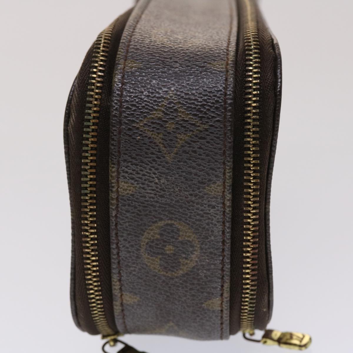 LOUIS VUITTON Monogram Trousse Brush GM Cosmetic Pouch M47505 LV 46904