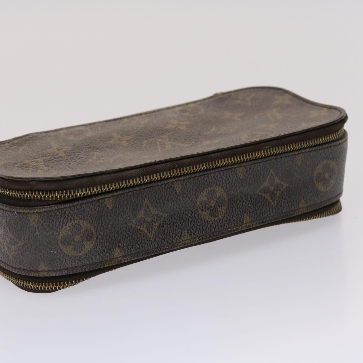 LOUIS VUITTON Monogram Trousse Brush GM Cosmetic Pouch M47505 LV 46904
