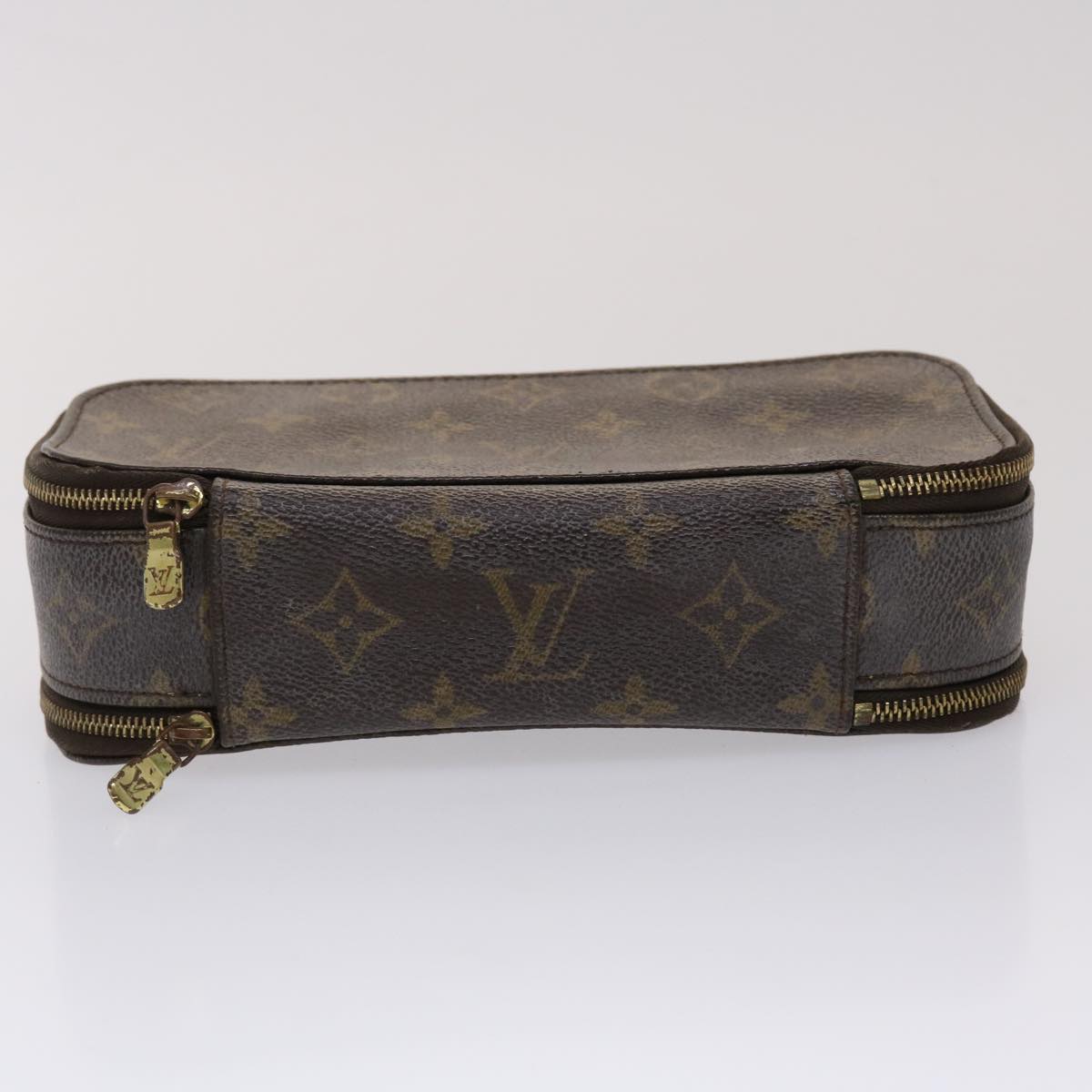 LOUIS VUITTON Monogram Trousse Brush GM Cosmetic Pouch M47505 LV 46904
