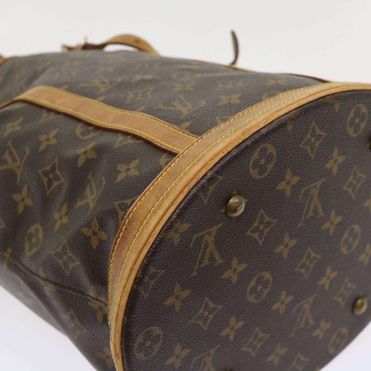 LOUIS VUITTON Monogram Bucket GM Shoulder Bag M42236 LV 46916