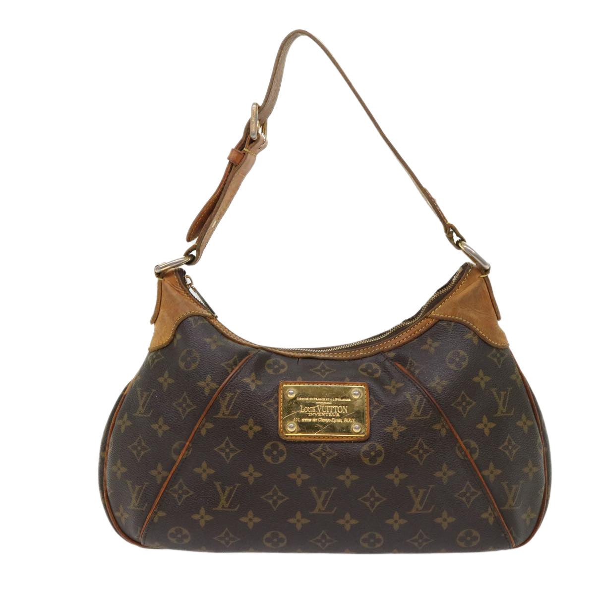 LOUIS VUITTON Monogram Thames GM Shoulder Bag M56383 LV 46920