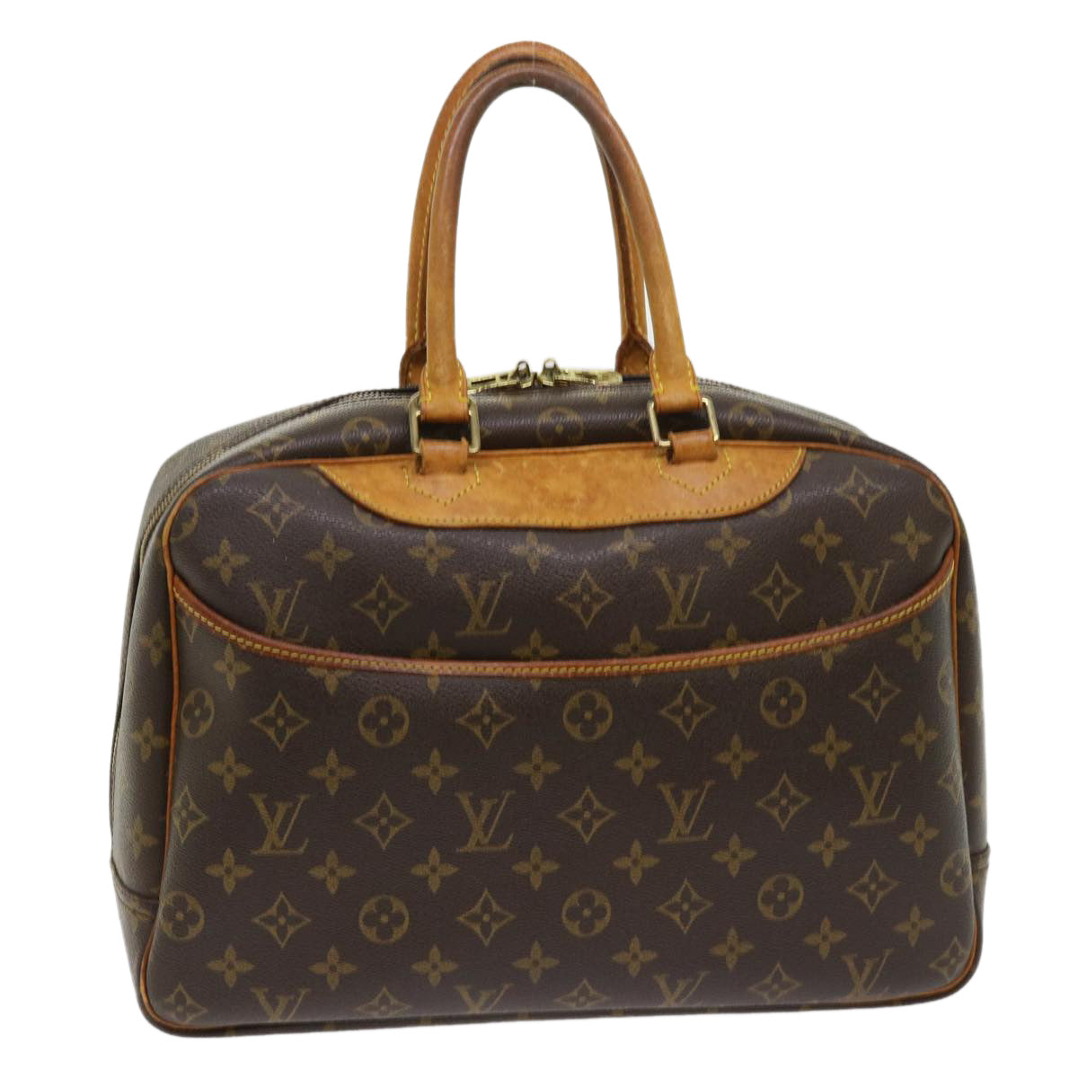 LOUIS VUITTON Monogram Deauville Hand Bag M47270 LV 46923