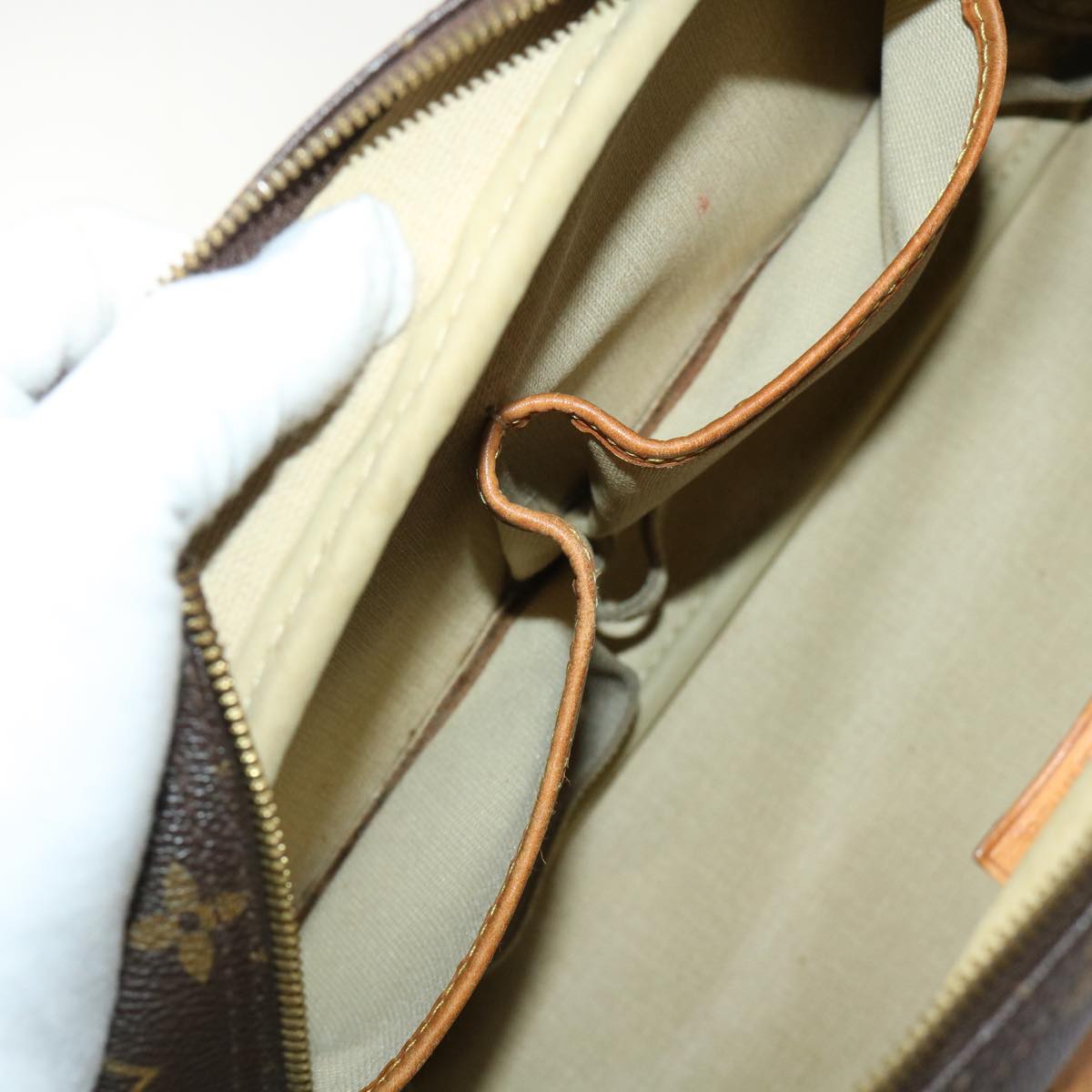 LOUIS VUITTON Monogram Deauville Hand Bag M47270 LV 46923