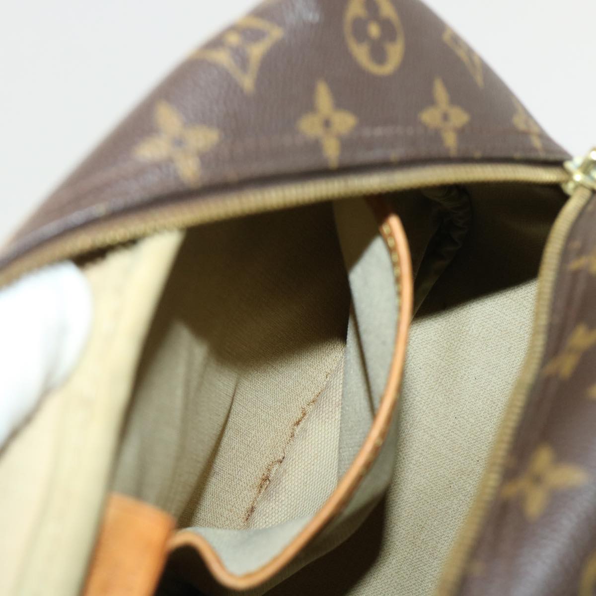 LOUIS VUITTON Monogram Deauville Hand Bag M47270 LV 46923