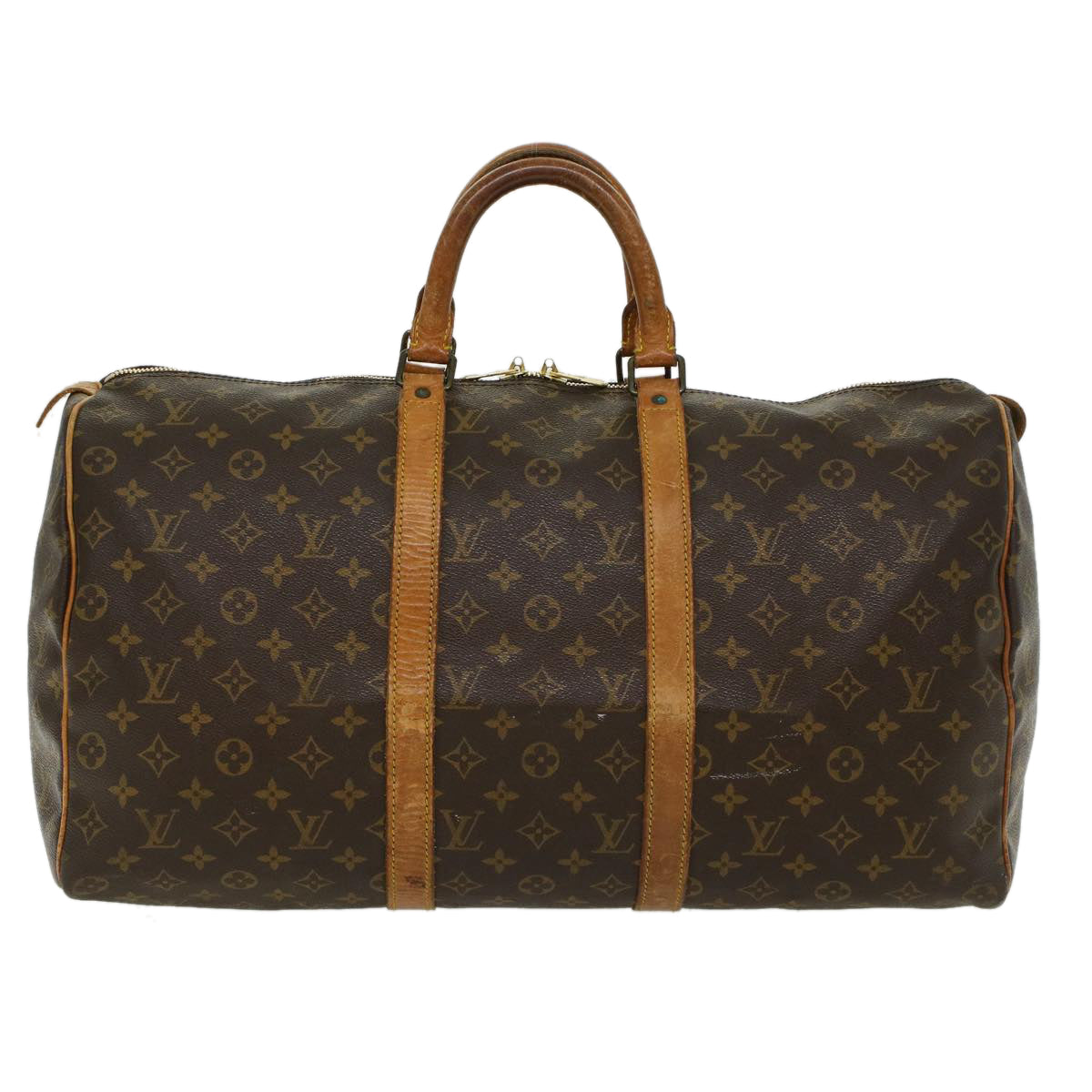 LOUIS VUITTON Monogram Keepall 50 Boston Bag M41426 LV 46927