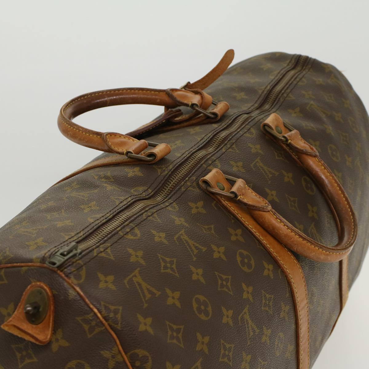 LOUIS VUITTON Monogram Keepall 55 Boston Bag Vintage M41424 LV 46931
