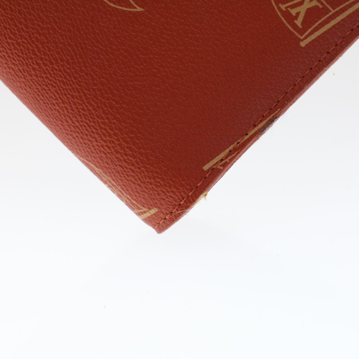 LOUIS VUITTON LV Cup Clutch Bag PVC Leather Orange LV 46939
