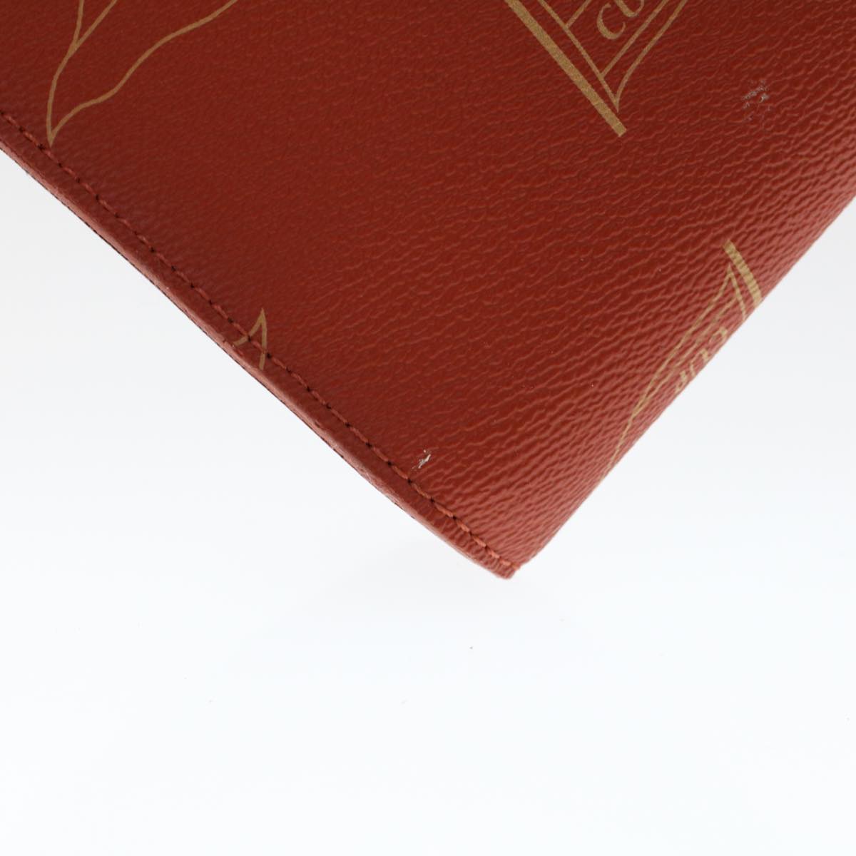 LOUIS VUITTON LV Cup Clutch Bag PVC Leather Orange LV 46939