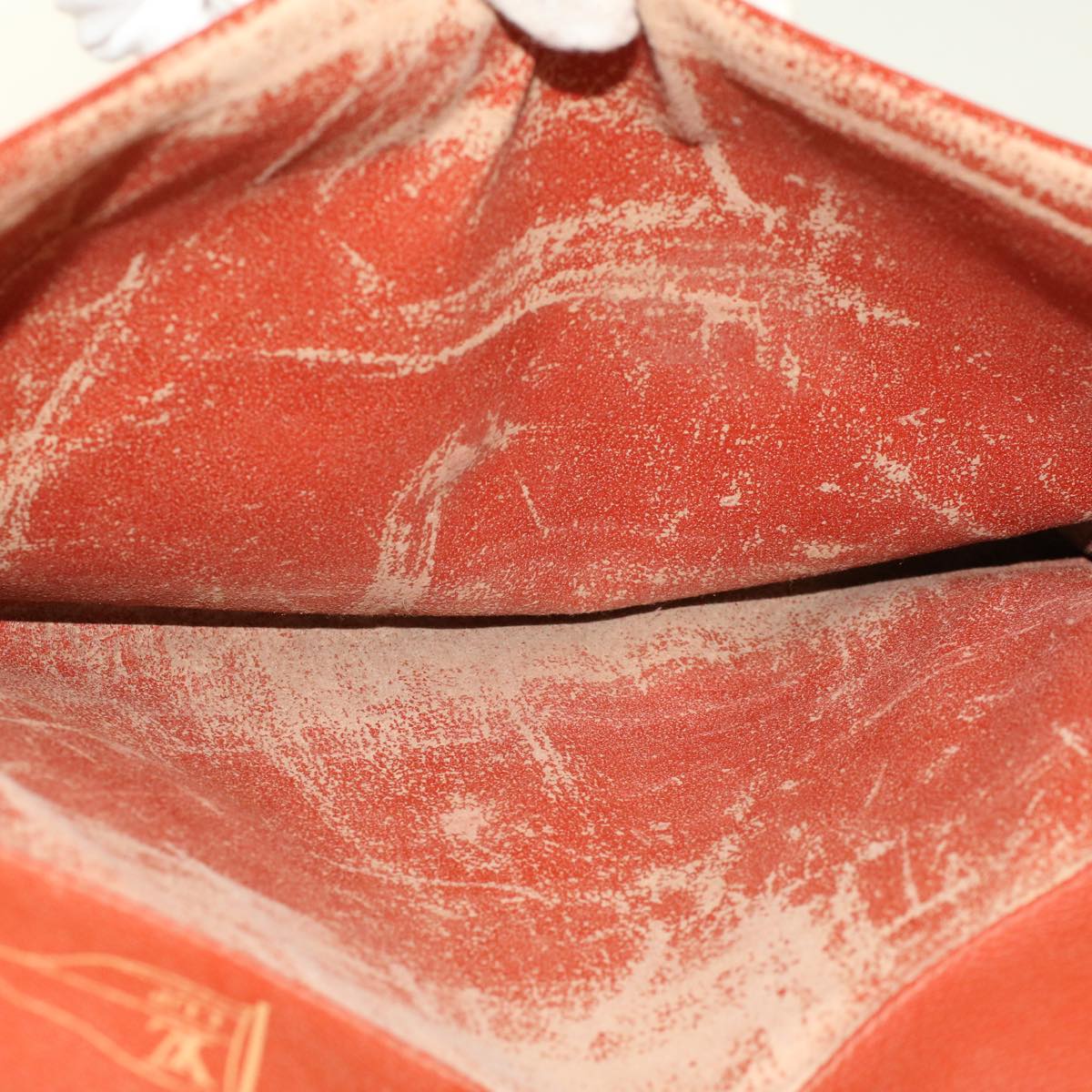 LOUIS VUITTON LV Cup Clutch Bag PVC Leather Orange LV 46939