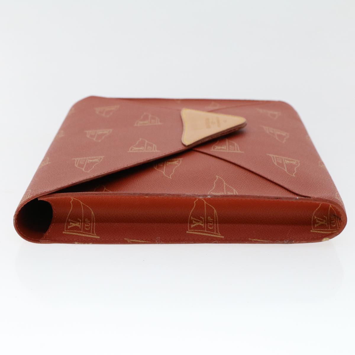 LOUIS VUITTON LV Cup Clutch Bag PVC Leather Orange LV 46939