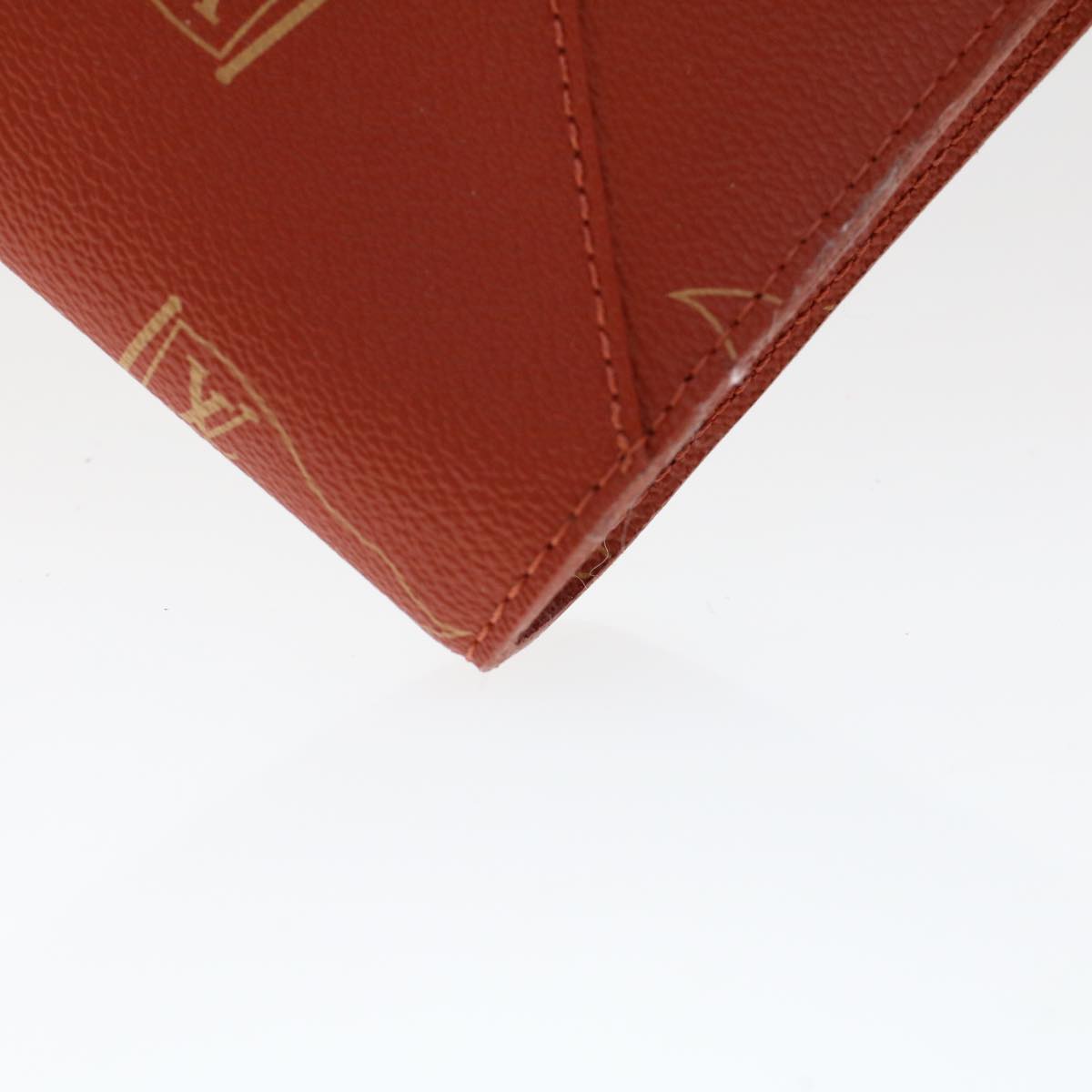 LOUIS VUITTON LV Cup Clutch Bag PVC Leather Orange LV 46939