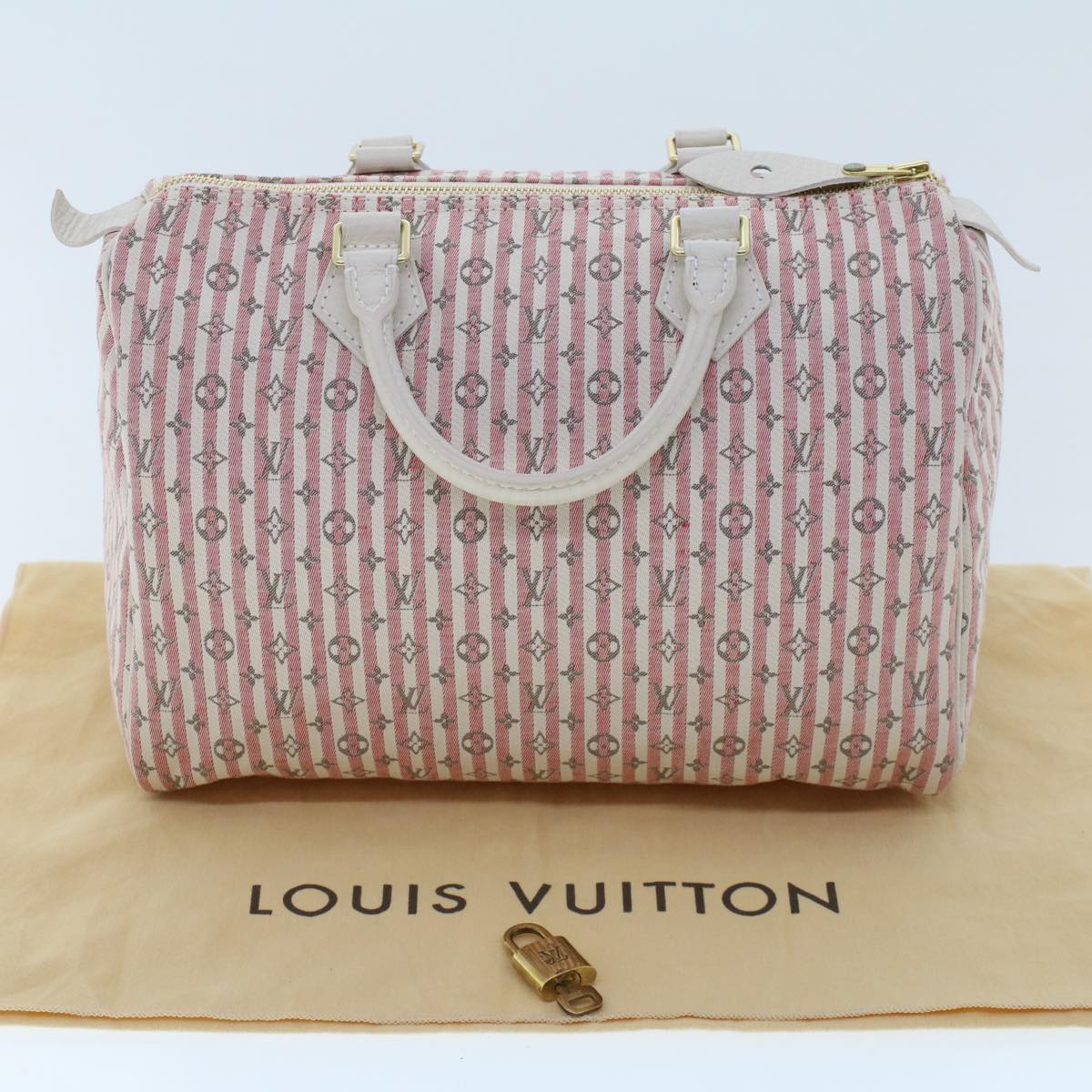 LOUIS VUITTON Monogram Mini Lin Croisette Speedy 30 Hand Bag M95501 46940