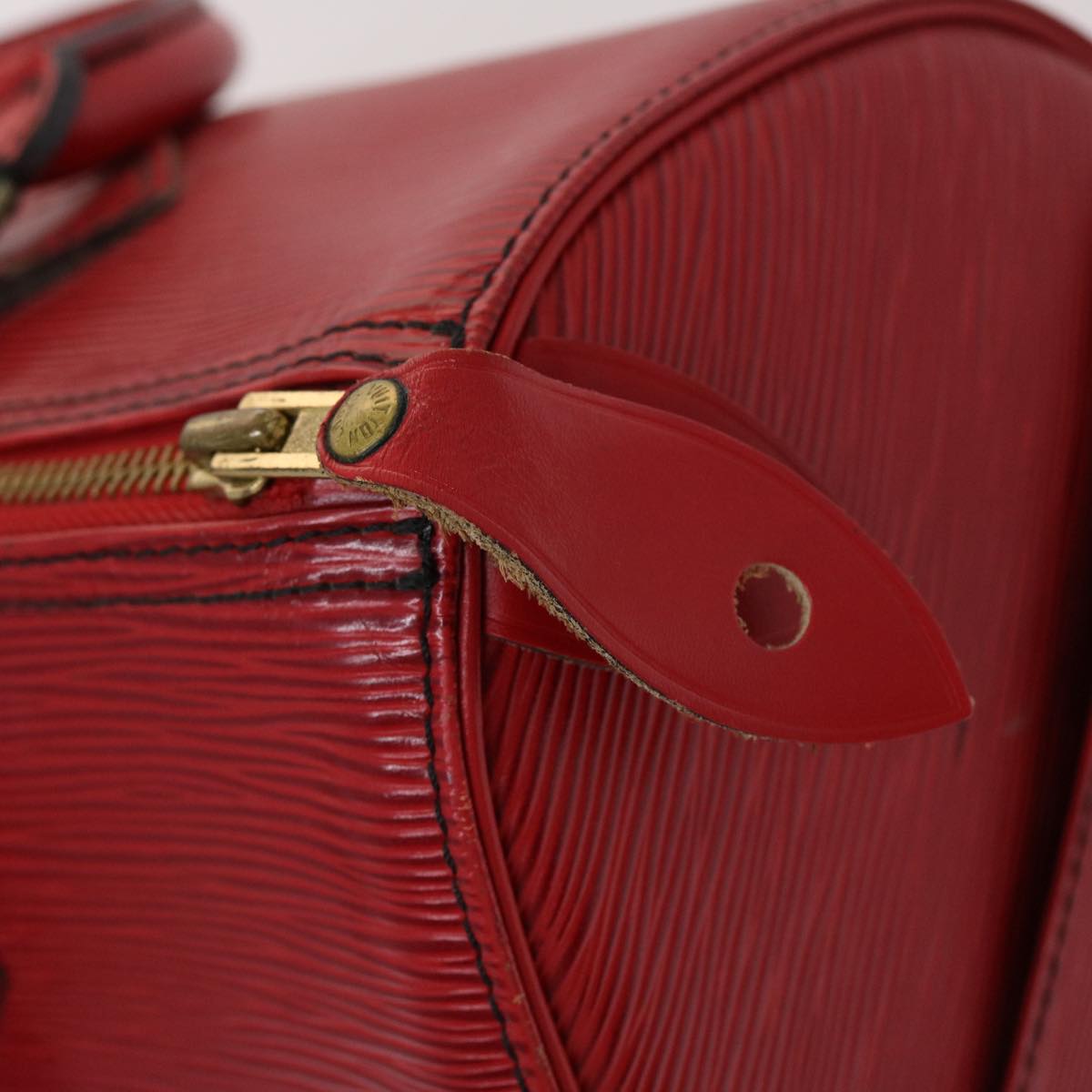 LOUIS VUITTON Epi Speedy 30 Hand Bag Red M43007 LV 46946