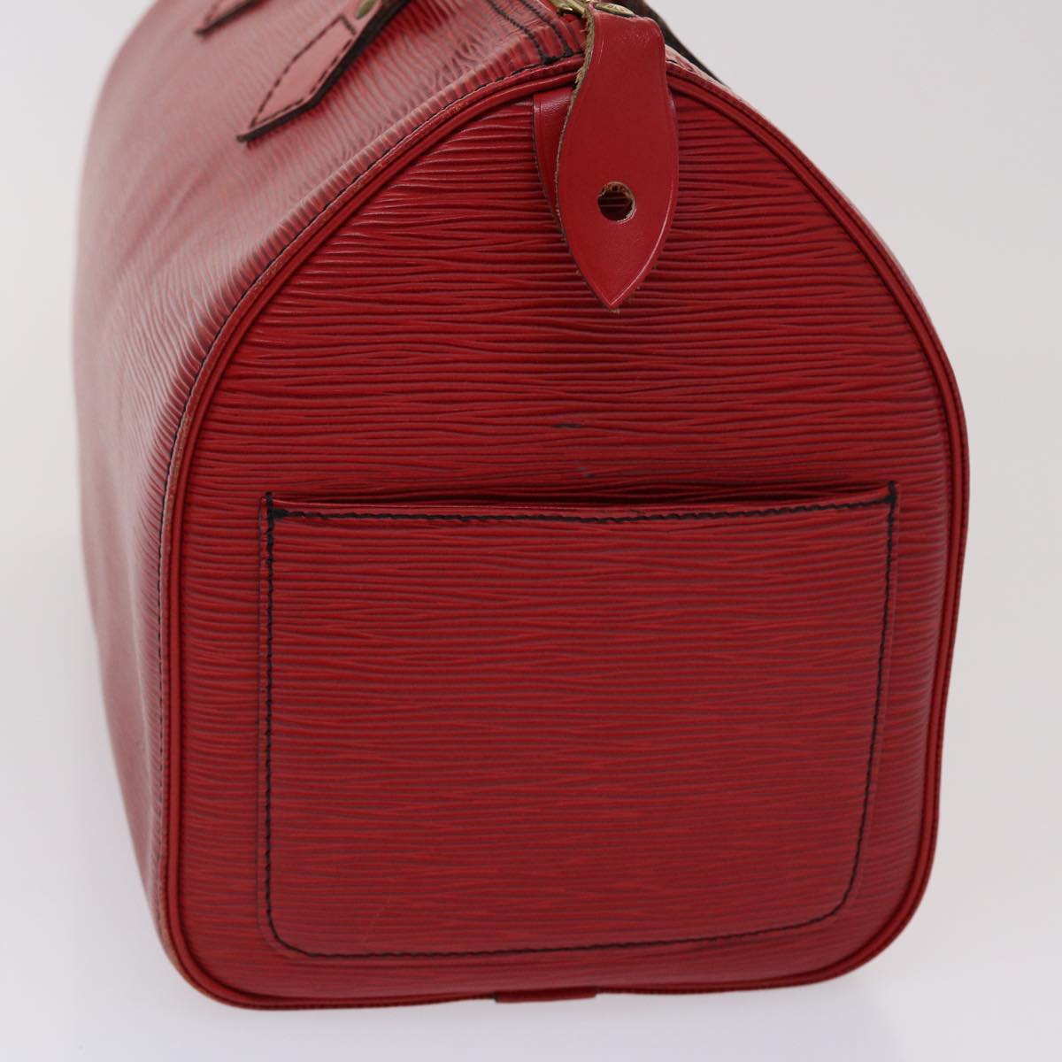 LOUIS VUITTON Epi Speedy 30 Hand Bag Red M43007 LV 46946
