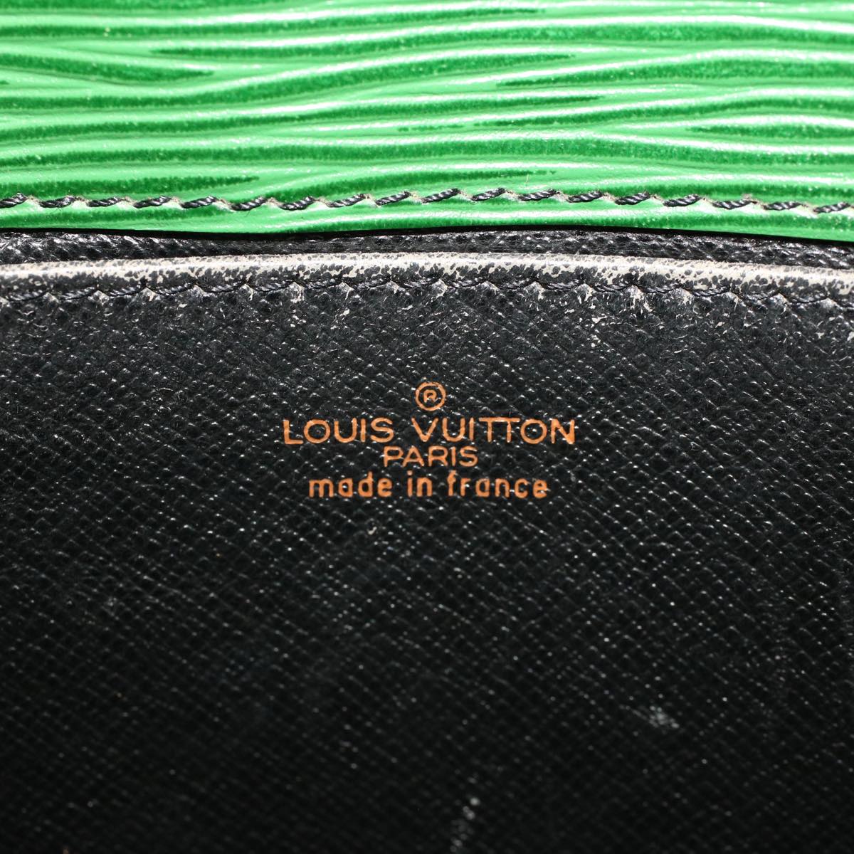 LOUIS VUITTON Epi Jena Clutch Bag Green M51808 LV 46951