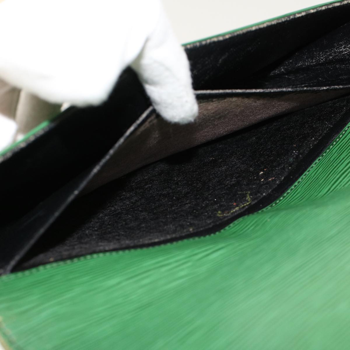 LOUIS VUITTON Epi Jena Clutch Bag Green M51808 LV 46951
